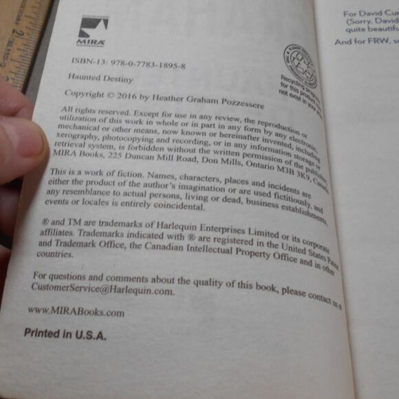 Haunted Destiny by Heather Graham Paperback 2016 Krewe of Hunters #18 - Picture 6 of 9